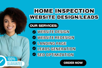 design home inspection website, home renovation, home repair on wix, wordpress,