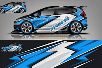 design car wrap ,van wrap trailer wrap truck wrap design any vehicle wrap design