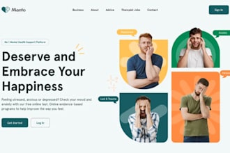 build wix mental health website counselling therapy psychology wellness website