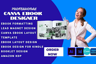 canva ebook design journal canva lead magnet design flyer ebook kdp
