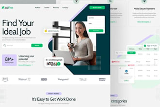 design job board recruitment website staffing hiring agency consulting website