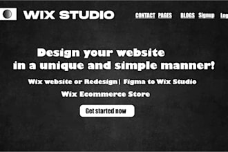 redesign wix studio, website development, figma to wix studio website