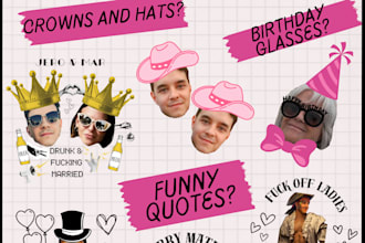create fun and custom photo edits for your party decor
