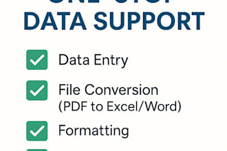 do accurate data entry, typing, and file conversion tasks