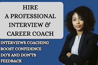 provide you job interview prep and mock practice coaching and feedback