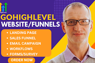 build sales funnel gohighlevel clickfunnels kajabi and systeme io website design