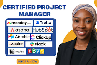 manage your projects using monday com clickup asana trello slack  CRM tools