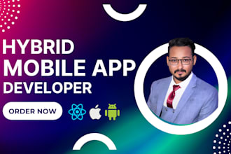 hybrid app react native developer mobile app development ios app android app