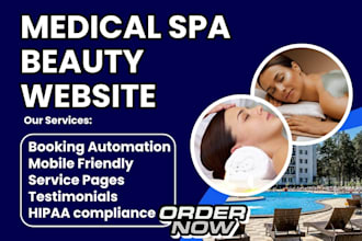 design medical spa botox medspa clinic med cosmetology beauty wordpress website