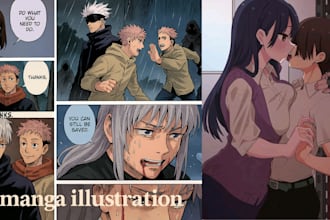 draw anime manga nsfw comic book art comic page comic strip gravel novel comic