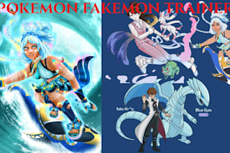 do  team pokemon fakemon anime trainer cafe tokyo mascot logo funkos tcg card