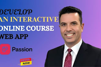 build an interactive, branded mobile app, coaching website with passion io