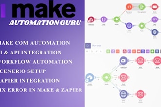 setup make com, make com automation, made com integromat automation