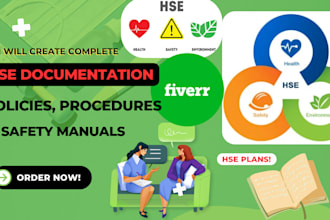 create complete hse documentation, policies, procedures, and safety manuals