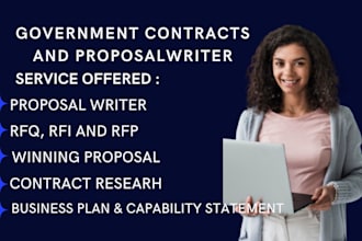 write winning US government rfp proposals rfqs rfi and bid responses