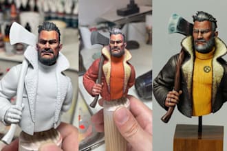 3d print your figure and paint it miniature painting toy painting fdm printing