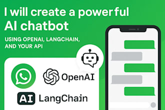 build custom ai chatbots using API keys, open ai langchain, chatgpt ai deepseek