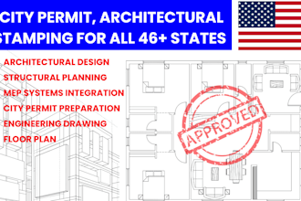 architectural drawing engineering drawing stamp city permits mep floor plan