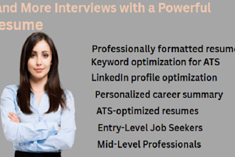 create an ats friendly resume and modern CV to land your dream job