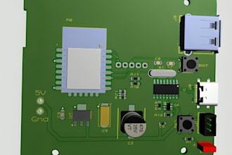 do custom electronics pcb design, schematic, iot project, esp32 programming