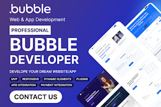 do bubble website, bubble io developer, bubble app, bubble mvp, bubble crm