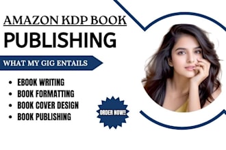 do amazon KDP book publishing, children book formatting, kdp ads, book promotion