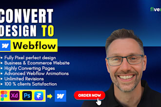 be expert webflow designer, developer webflow website, convert figma to webflow