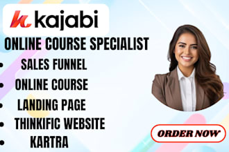 do kajabi  kajabi salesfunnel  landing page thinkific course promotion kartra