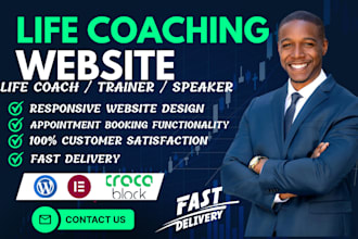 build life coaching website coaching website consulting website with booking