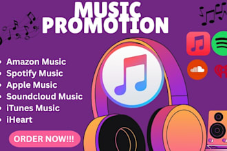 do spotify amazon iheart apple soundcloud music promotion to real listeners