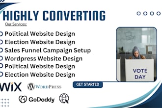 design political website campaign website election website electoral website