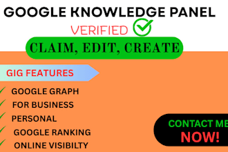 create verified google knowledge panel for personal brand and business