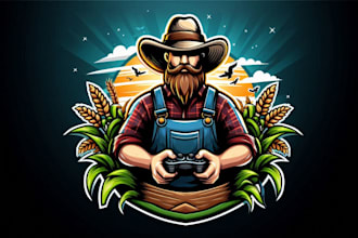 design amazing farmer logo with unlimited revisions