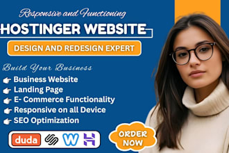 design hostinger website, redesign hostinger website, squarespace, webador