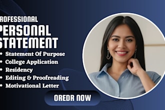 expertly edit your personal statement, college application essay, sop, residency