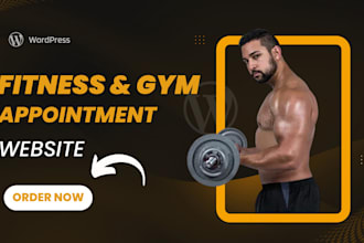 create a professional fitness and gym booking website with online scheduling