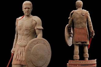 create 3d printing, 3d realistic, 3d action  for games or video