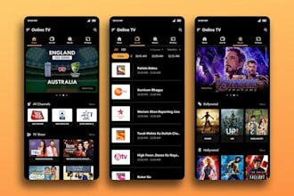 build live tv channel app, iptv app, smart tv app, ott app, live tv app