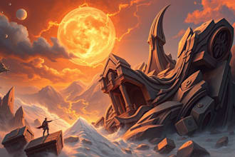 do awesome fantasy book cover illustration