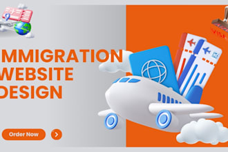 design immigration website, immigration lawyer website, visa application website