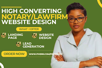 notary website lawyer website notary landing page law firm website notary