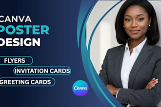 design posters, flyers, greeting cards, event invitations using canva