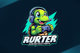 do outstanding turtle gamer logo with express delivery
