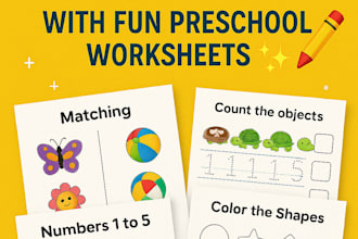 write engaging children course curriculum for preschool kids activity worksheets