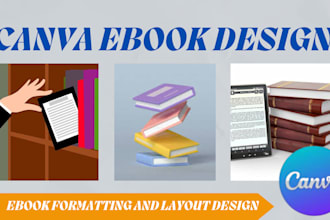 canva ebook design, lead magnet, workbook, ebook formatting and layout design