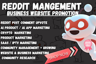 manage reddit promotion for iptv crypto, ai app marketing to boost traffic
