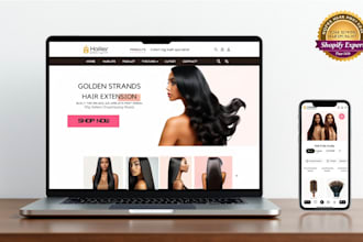 build hair extension shopify store hair extension website beauty hair store