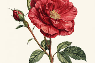 draw your flowers fruits vegetable and botanical plants