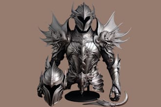 design wearable armor for cosplay 3d model 3d weapon 3d armor for 3d printing