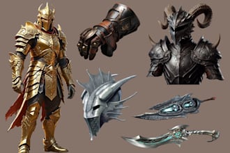 design wearable armor for cosplay 3d model 3d weapon 3d armor for 3d printing